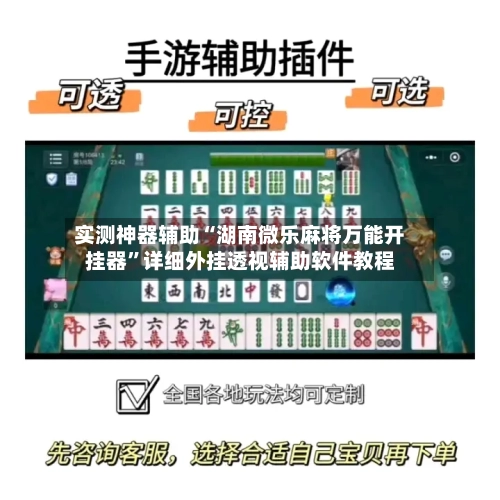 实测神器辅助“湖南微乐麻将万能开挂器”详细外挂透视辅助软件教程-第3张图片