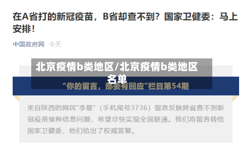 北京疫情b类地区/北京疫情b类地区名单-第1张图片
