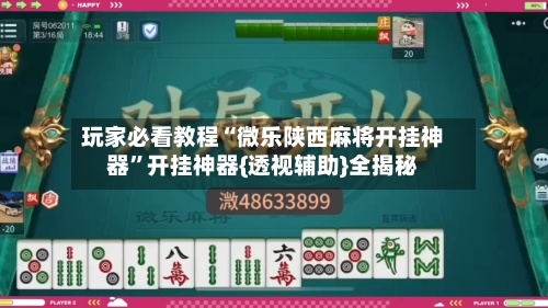 玩家必看教程“微乐陕西麻将开挂神器	”开挂神器{透视辅助}全揭秘-第2张图片