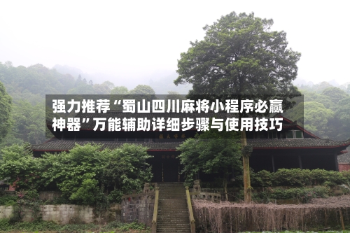 强力推荐“蜀山四川麻将小程序必赢神器”万能辅助详细步骤与使用技巧-第3张图片