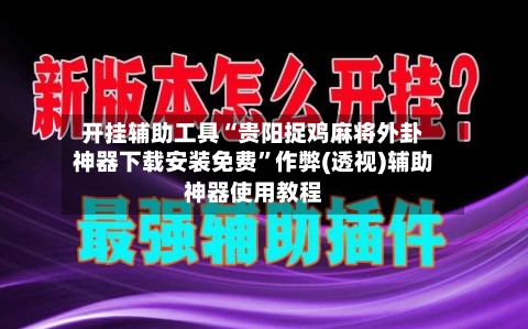 开挂辅助工具“贵阳捉鸡麻将外卦神器下载安装免费	”作弊(透视)辅助神器使用教程-第1张图片