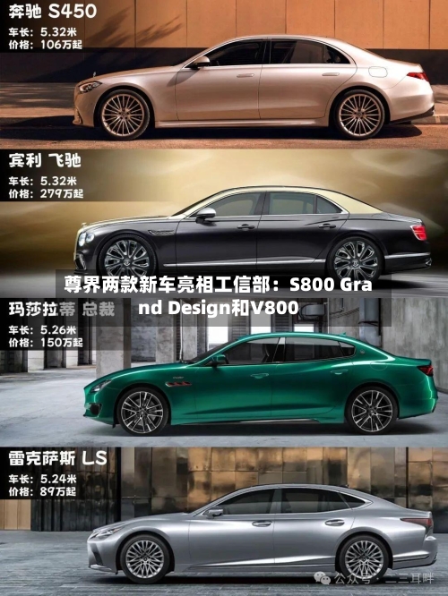 尊界两款新车亮相工信部：S800 Grand Design和V800-第1张图片