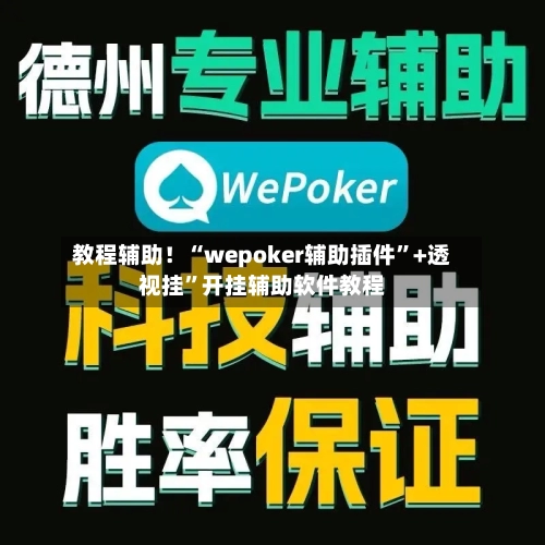 教程辅助！“wepoker辅助插件”+透视挂	”开挂辅助软件教程-第1张图片