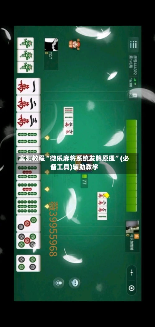 实测教程“微乐麻将系统发牌原理”(必备工具)辅助教学-第3张图片