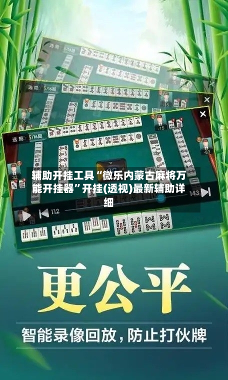 辅助开挂工具“微乐内蒙古麻将万能开挂器”开挂(透视)最新辅助详细-第3张图片