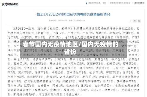春节国内无疫情地区/国内无疫情的省份-第1张图片