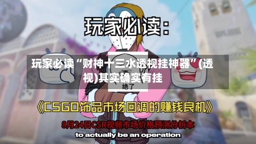 玩家必读“财神十三水透视挂神器”(透视)其实确实有挂-第3张图片
