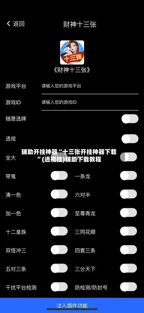 辅助开挂神器“十三张开挂神器下载”(透视挂)辅助下载教程-第1张图片