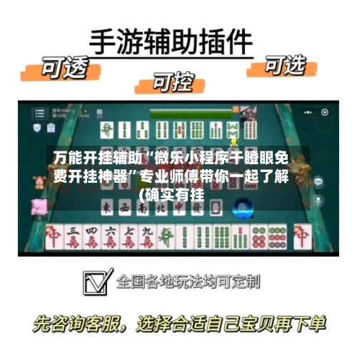 万能开挂辅助“微乐小程序干瞪眼免费开挂神器”专业师傅带你一起了解(确实有挂-第1张图片
