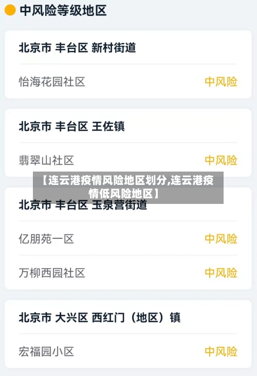 【连云港疫情风险地区划分,连云港疫情低风险地区】-第3张图片