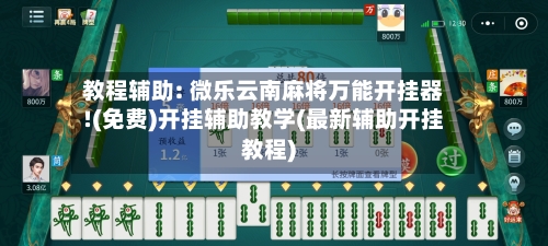 教程辅助: 微乐云南麻将万能开挂器!(免费)开挂辅助教学(最新辅助开挂教程)-第3张图片