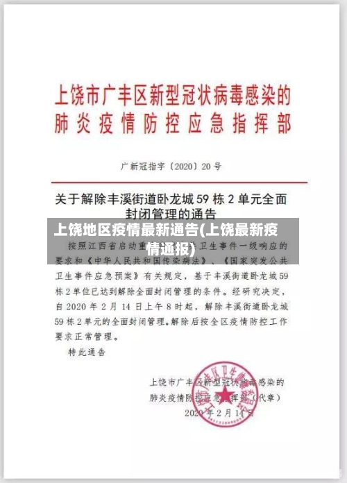 上饶地区疫情最新通告(上饶最新疫情通报)-第1张图片