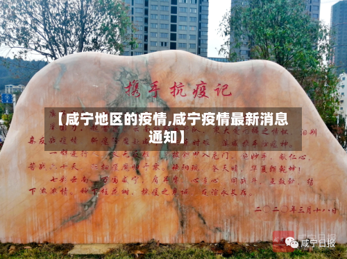 【咸宁地区的疫情,咸宁疫情最新消息通知】-第1张图片