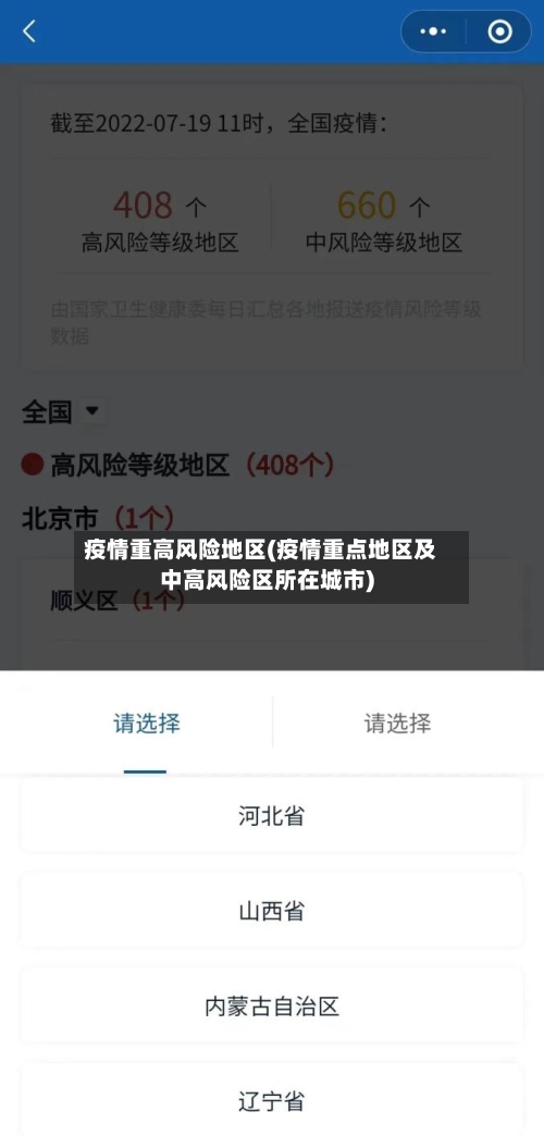 疫情重高风险地区(疫情重点地区及中高风险区所在城市)-第1张图片