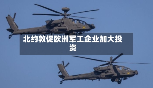 北约敦促欧洲军工企业加大投资-第3张图片