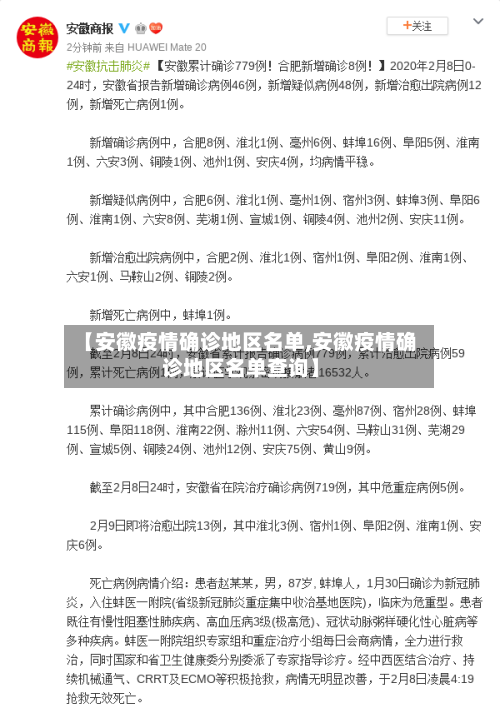 【安徽疫情确诊地区名单,安徽疫情确诊地区名单查询】-第2张图片