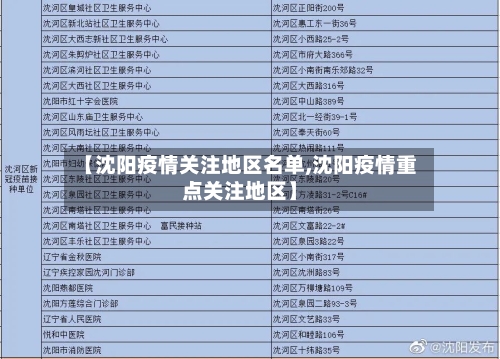 【沈阳疫情关注地区名单,沈阳疫情重点关注地区】-第3张图片