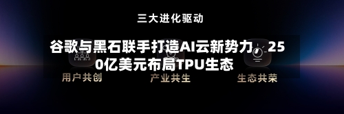 谷歌与黑石联手打造AI云新势力	，250亿美元布局TPU生态-第2张图片