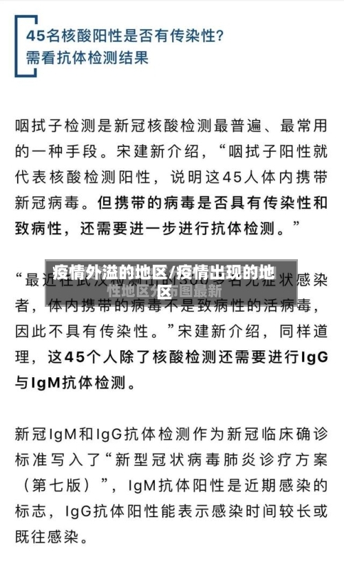 疫情外溢的地区/疫情出现的地区-第3张图片