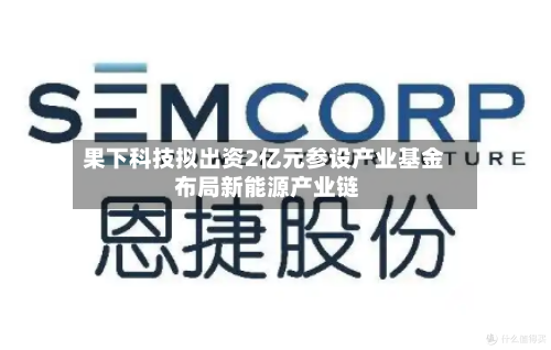 果下科技拟出资2亿元参设产业基金 布局新能源产业链-第1张图片